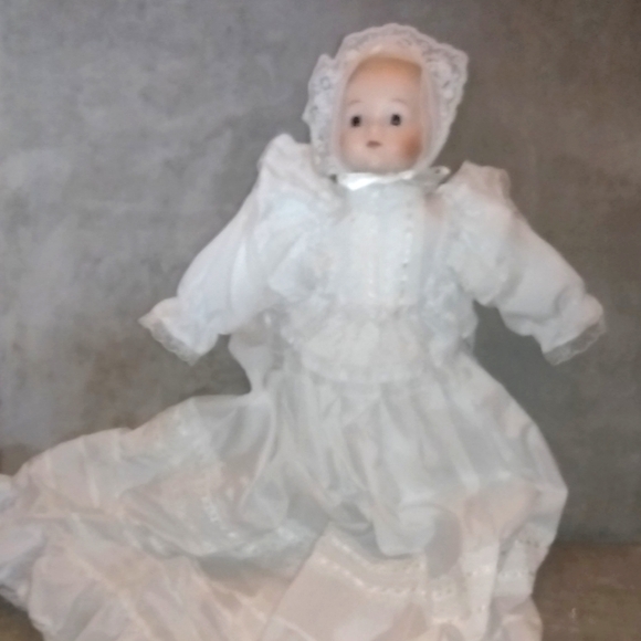 Vintage 80's Porcelain Baby Doll - Picture 1 of 6